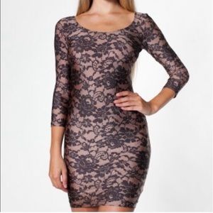 American Apparel Nude Lace Dress